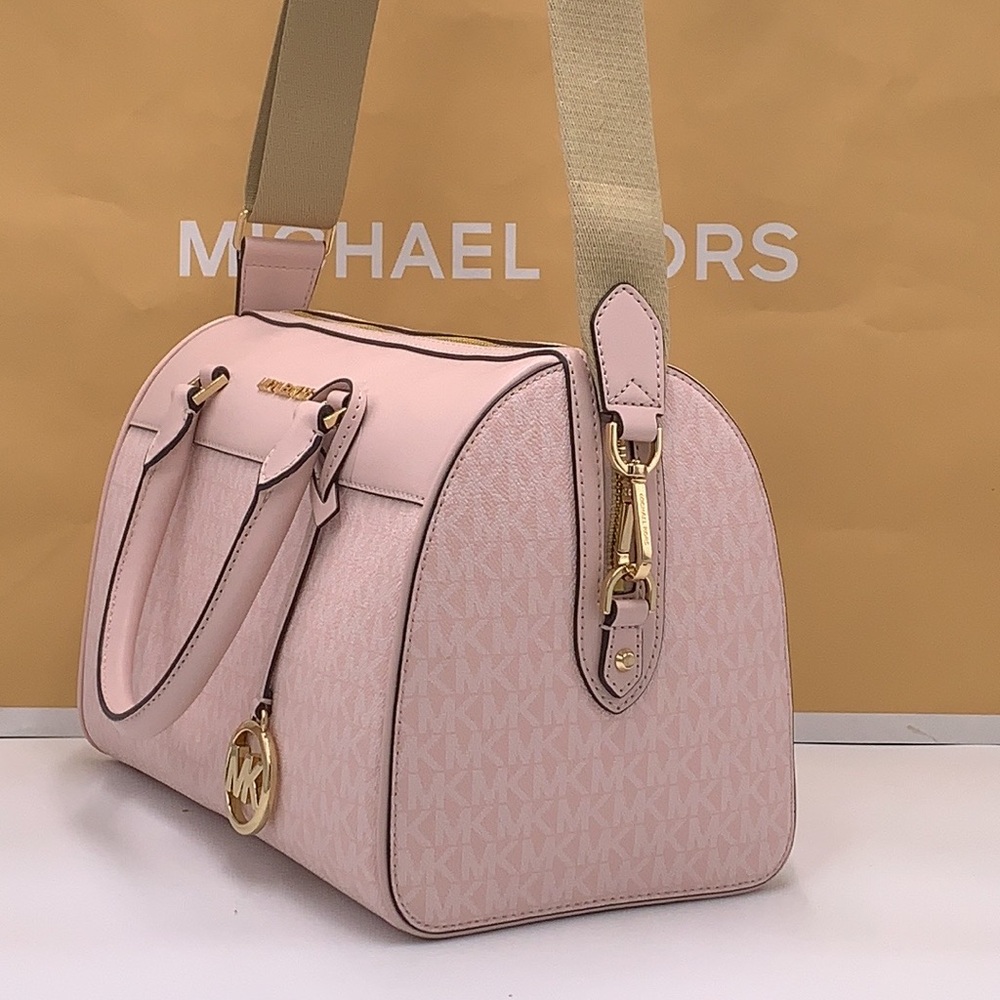 Michael Kors med Duffle Travel - Leather/Coated Light Powder Blush - Picture 4 of 16